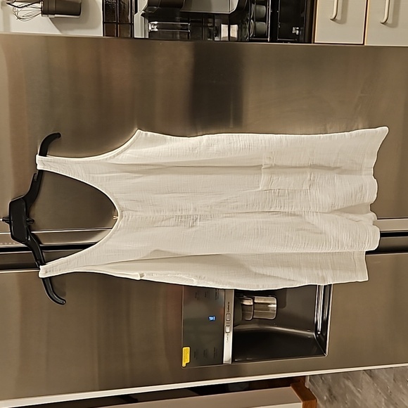 💕FAHERTY💕 Dream Cotton Gauze Jamesport Romper ~ White Medium M NWT - Picture 11 of 16